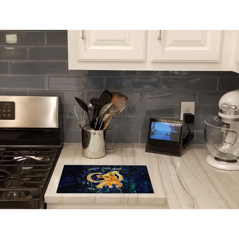 Space Cat Det Cat Glass Cutting Board