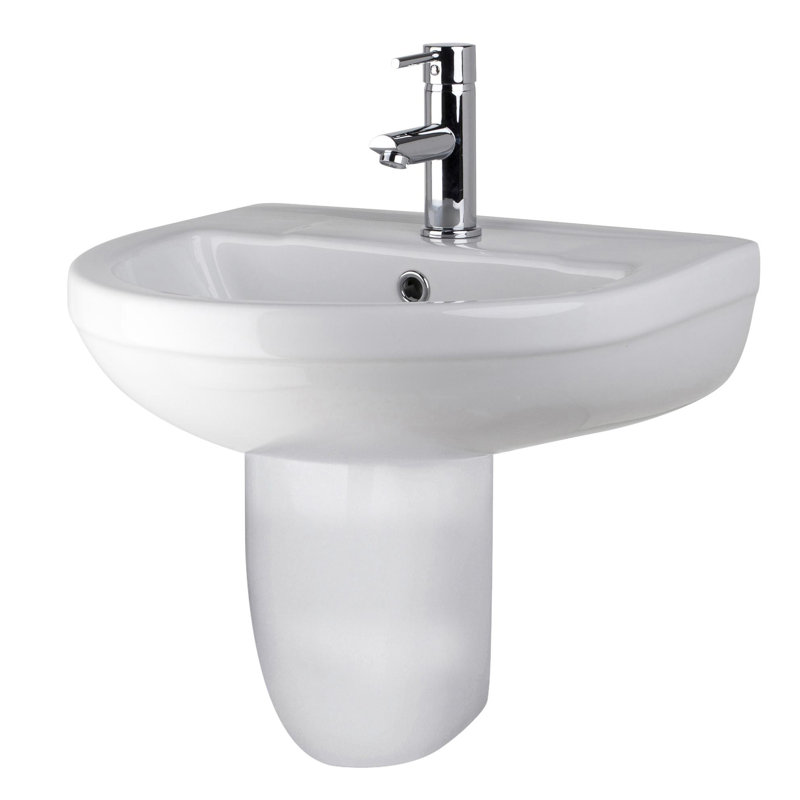 Harmony 500mm Wide Maddalena Semi Pedestal Basin