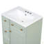 Armoire de meuble-lavabo 24 po avec lavabo en céramique, 2 tiroirs, 1 porte-126202341