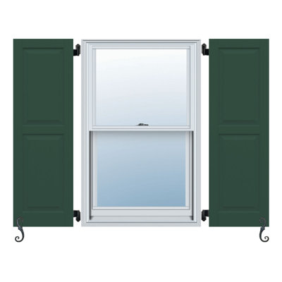 Atlantic Classic Two Equal Panels, Raised Panel Shutters