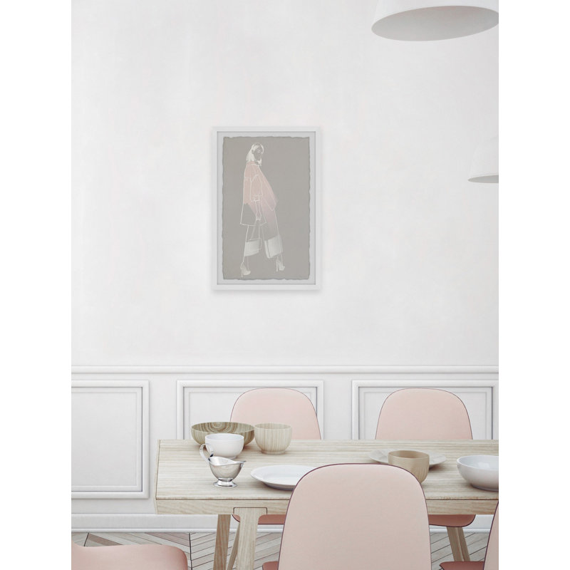 Lady In Pink by Parvez Taj - Single Picture Frame Painting, 91 cm H x 61 cm W