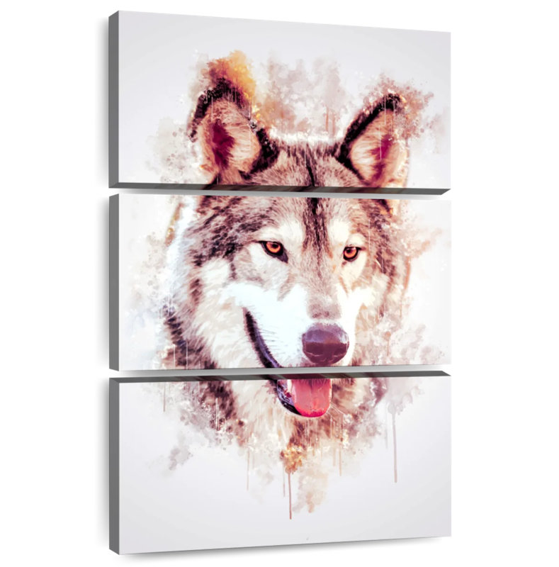 Brampt Wolf's Head, 45" H x 28" W