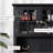 HOMCOM Elegant Buffet with Hutch, Kitchen Pantry Storage Cabinet with Framed Glass Door Drawer and Microwave Space, Black-129386538