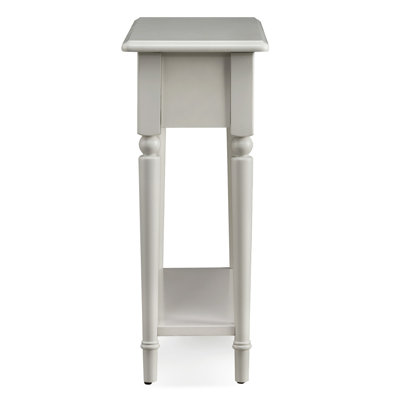 Coastal Solid Wood Narrow Side Table