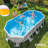 Intex Oval Frame Set Pool 48 H x , with Pump Included-59060150