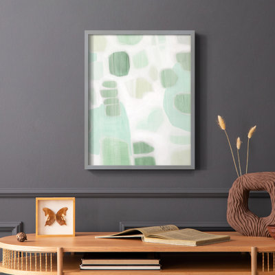 River Shapes I Framed Print - Solid Wood