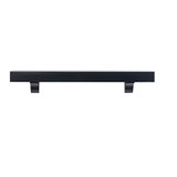 Bedford Floating Wood Fireplace Mantel Shelf - Black Paint
