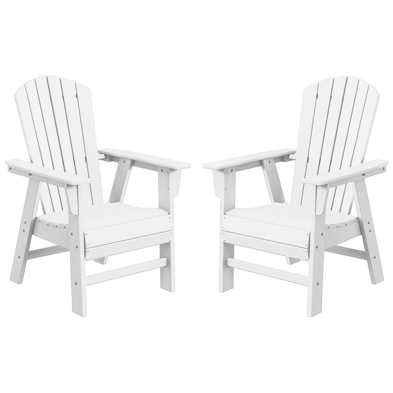 Ensemble de 2 chaises Adirondack Seashell, White