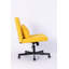 Chaise de bureau jaune avec accoudoirs croisés en lin jaune - polyvalente pour la maison, le bureau et la détente-142817492