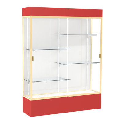 Spirit Series 80" H x 60" W Aluminum Display Case with Lighting 
