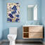 Plantes et fleurs Fleurs bleues avec tiges dorées et accents blancs-1073513198