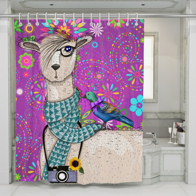 Rideau de douche simple Sherley