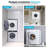Costway High Efficiency Portable Dryer in White with Child Safety Lock White