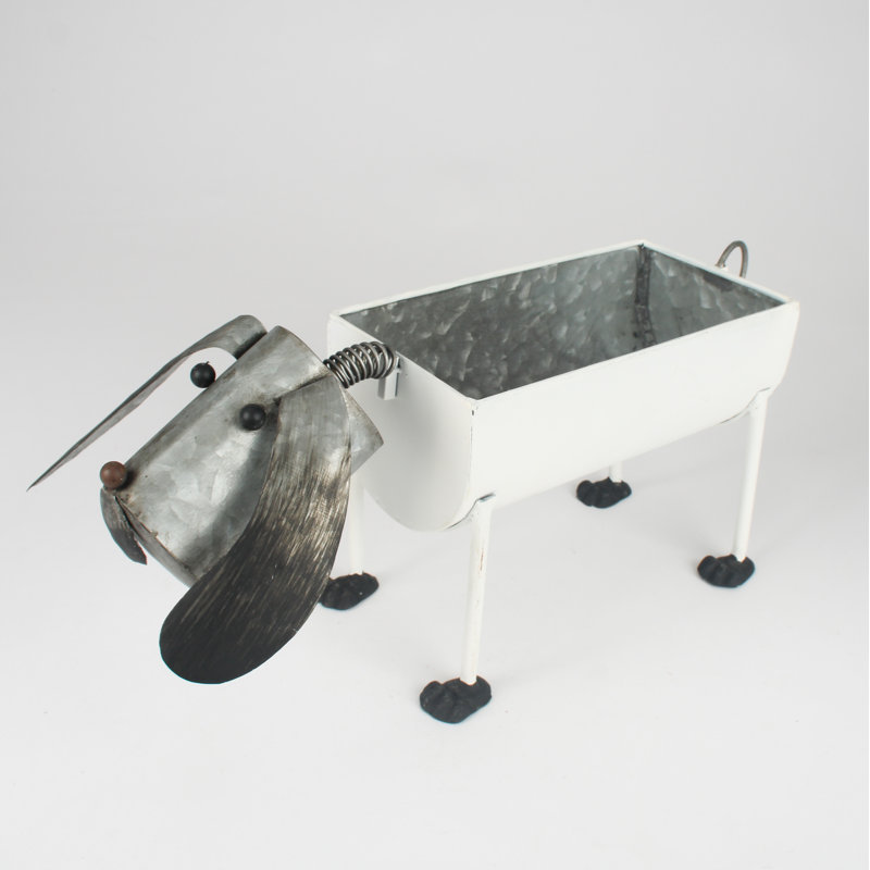 Metal Statue Planter