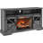 60 Inch Electric Fireplace Entertainment Center With Door Sensor-Dark Rustic Oak-1310185382