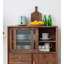 Vitrine à porte mobile en verre simplifié-121337328