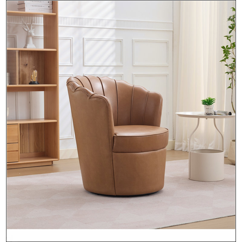 Chaise de bureau Petal, Marron clair