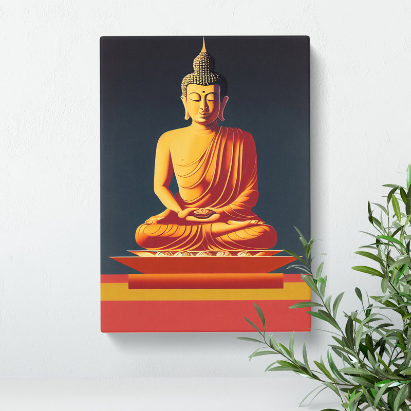 Splendorous Buddha - Wrapped Canvas, 60cm H x 40cm W x 3cm D