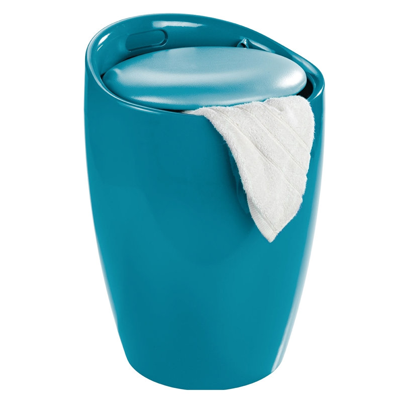 Candy Plastic Accent Stool, Petrol