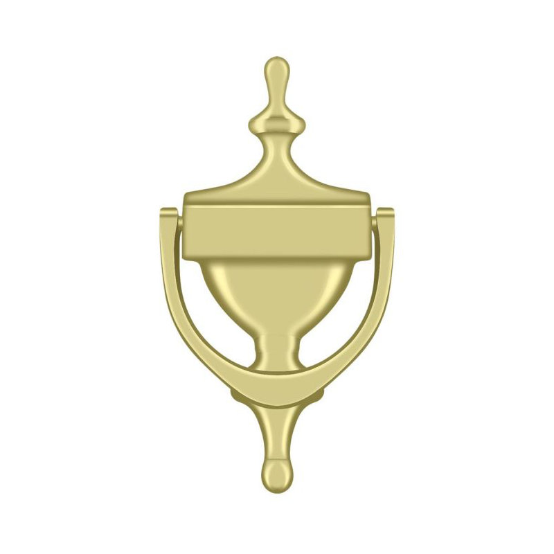 Victorian Brass Door Knocker, Polished Brass