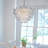 23.6" 9-Light Blue Flower Glass Chandelier