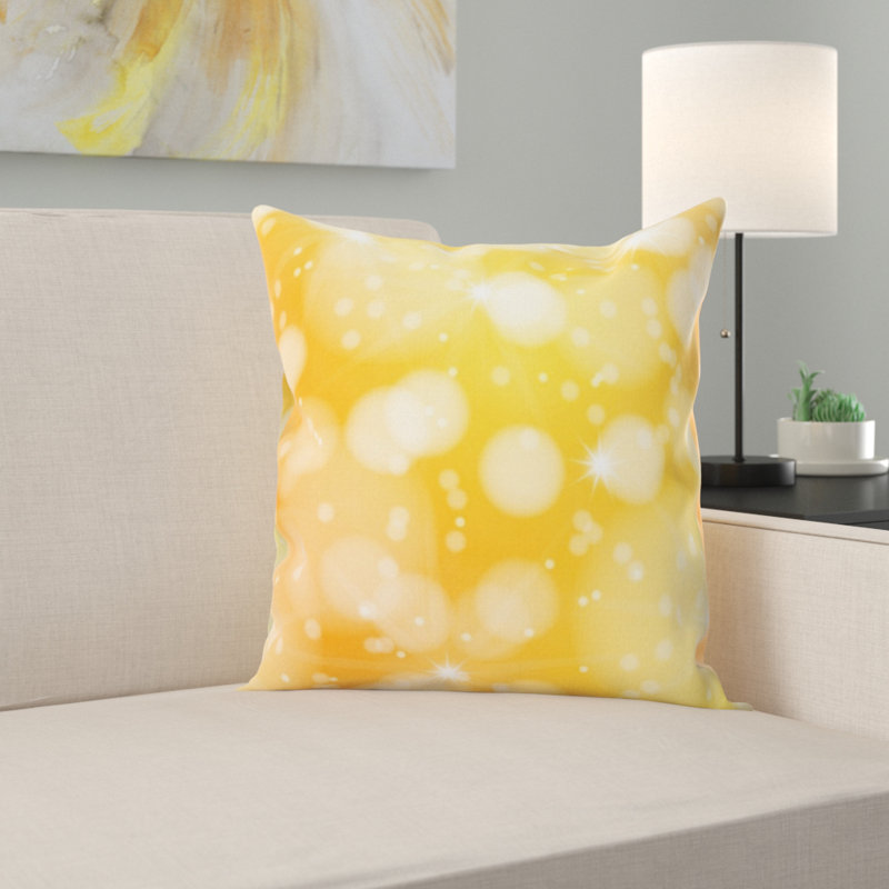 Coussin décoratif arrière-plan, Jaune