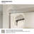 Aura 60 In. W X 56 In. H Sliding Bath Tub Door In Semi Frameless With Clear Glass in Brushed Nickel-240747574