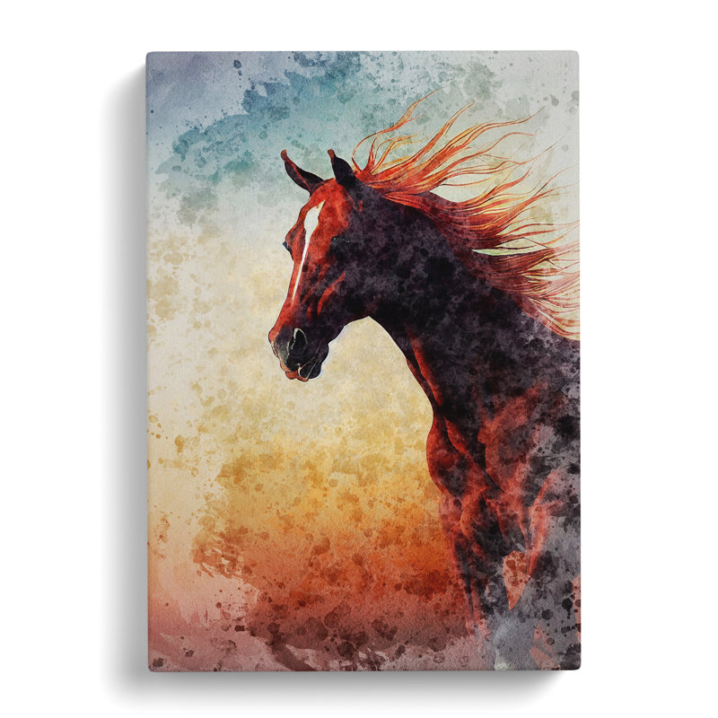 Majestic Horse - Wrapped Canvas Print, 50cm H x 35cm W x 3cm D