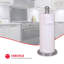 Porte-essuie-tout autoportant en acier inoxydable