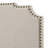 King Panel Bed Of Copper Beige Color, Featuring Structured Design And Leather For Bedroom Decor Upholstered Eastern With Soft Padding Classic