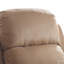 Fauteuil inclinable brun avec accoudoirs coussinés