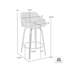 Aiken Mid-century Modern Swivel Counter or Bar Height Bar Stool in Faux Leather and Wood-540761426-646212522-646212523