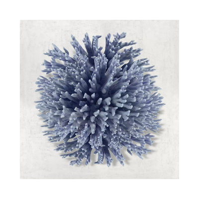 Coral Indigo I by Caroline Kelly - Wrapped Canvas Print