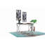 Bureau en MDF / chrome brun