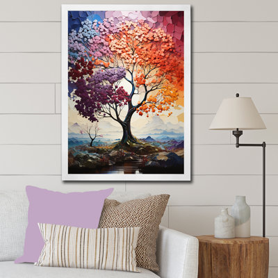 «Bright Colors Maple Trees III», reproduction sur toile