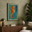 Seahorse in Blue Japandi - Wrapped Canvas-1002476524-1002476531