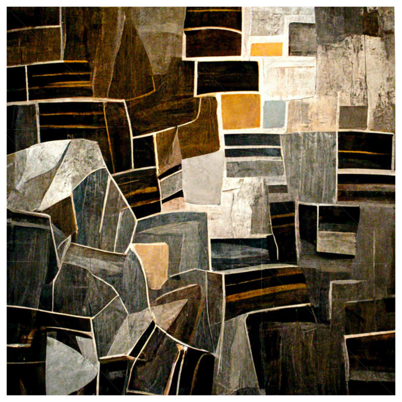 Édredon abstrait moderne avec literie, Grand lit