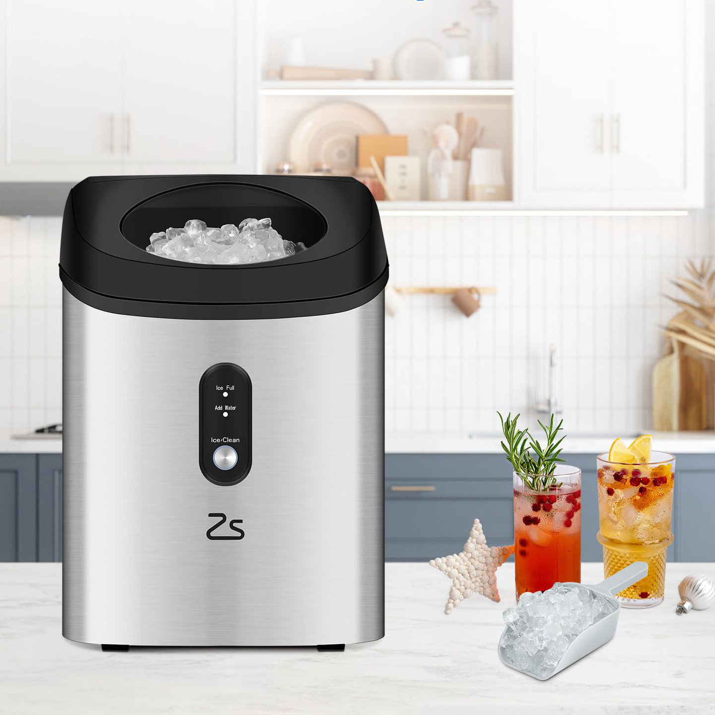 Zstar 33 lb. lb. Daily Production Portable Ice Maker LZN-0Y92XITA