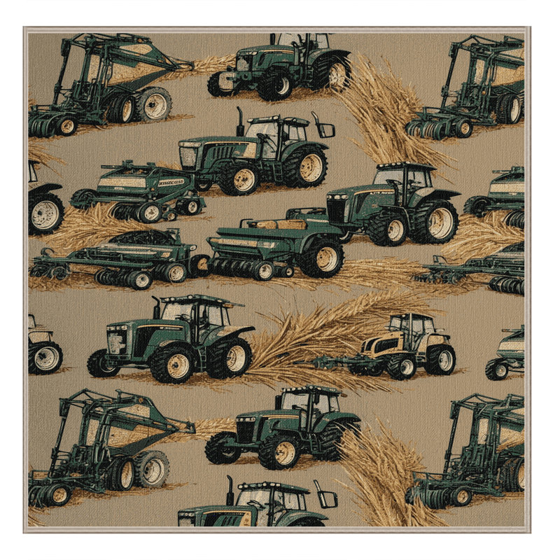 Tapis beige lavable à la machine, Carré 3 pi