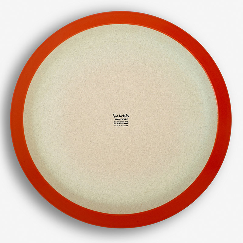 Sur La Table Colour Me Happy Set Of 4 Dinner Plate 27.5cm, Orange