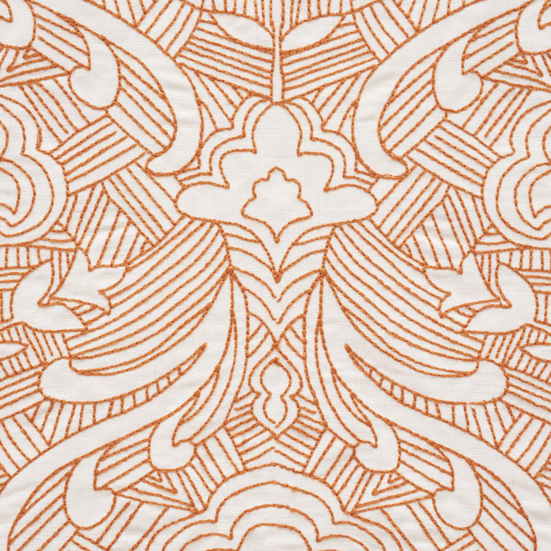 Hendrix Linen Blend Fabric, Orange