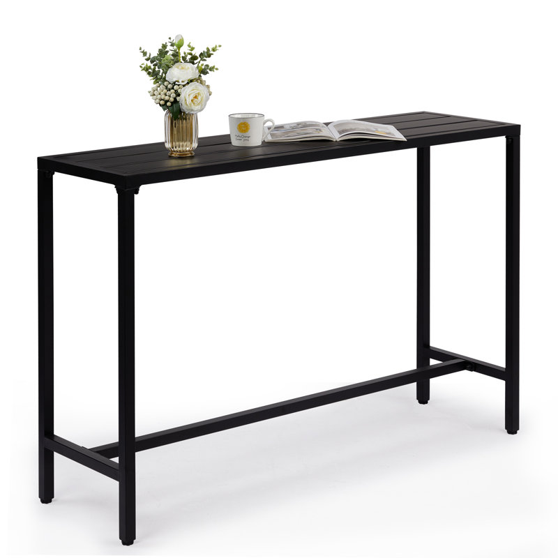 Rogin Rectangular Outdoor Bar Table ,, 37"H x 15.8"W x 55.1"L