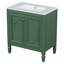 Meuble-lavabo de salle de bain avec lavabo, deux portes et tablette de porte-515061159