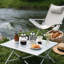 Silver Lightweight Aluminum Outdoor Camping Leisure Table