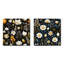 Ilian - Ensemble de 2 collages carrés botaniques abstraits-101849363-101849369