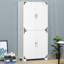 Armoire de cuisine industrielle avec armoire à 4 portes et tablettes de rangement