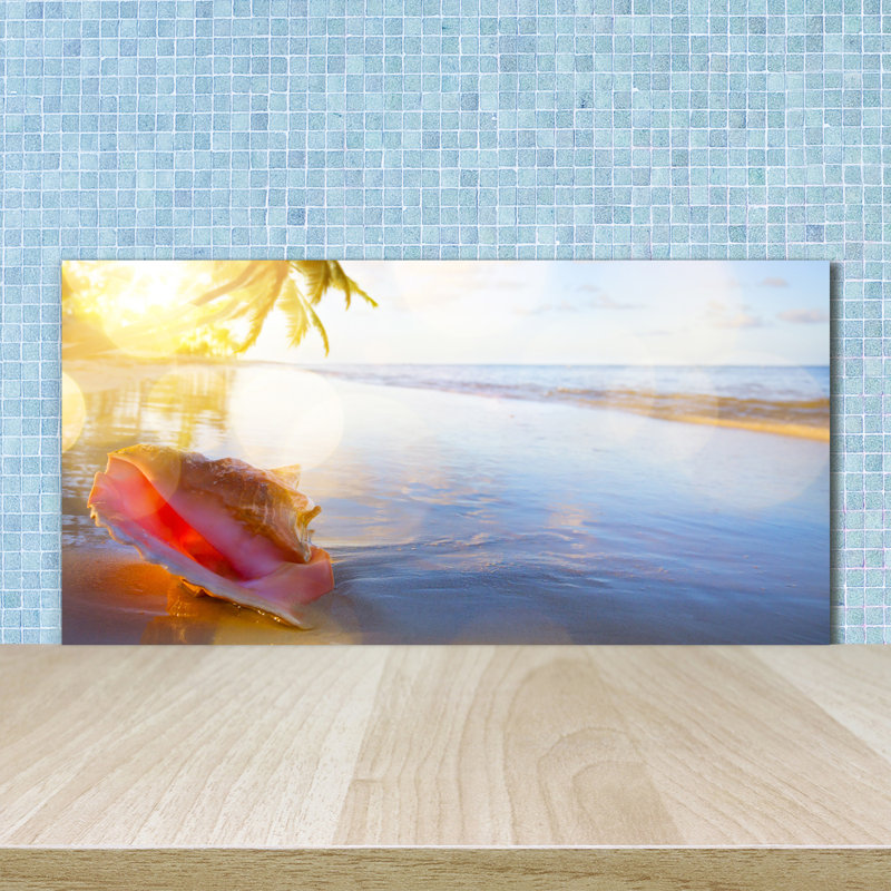 Alyssandra 50cm W x 100cm L Glass Peel and Stick Panel