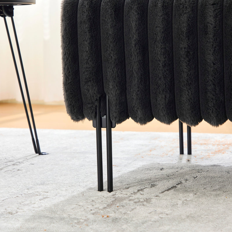 Causeuse 49 po, Gris anthracite