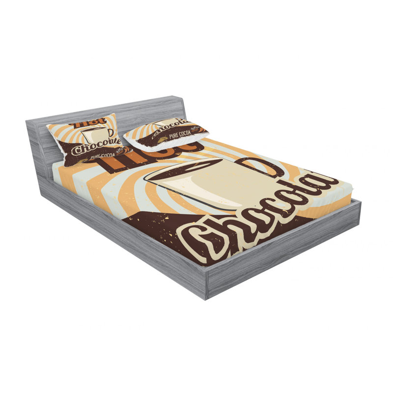 Microfiber Sheet Set, Queen Sheet Set with Fitted Sheet