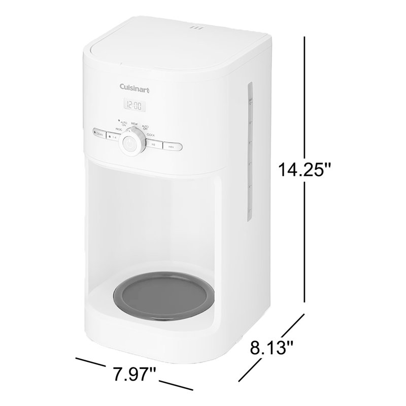 Cuisinart 12-Cup Classic Programmable Coffeemaker, White